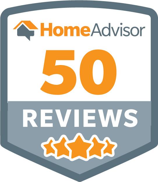 Home Advisor - 50 reviews badge